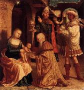 Master of Ab Monogram The Adoration of the Magi oil on canvas